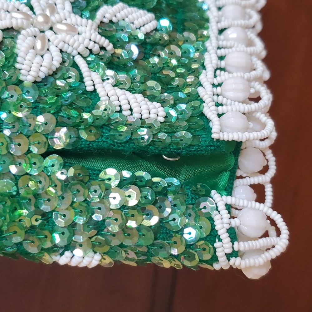 Vintage Sequin and Beaded Top Size L - Picture 8 of 14